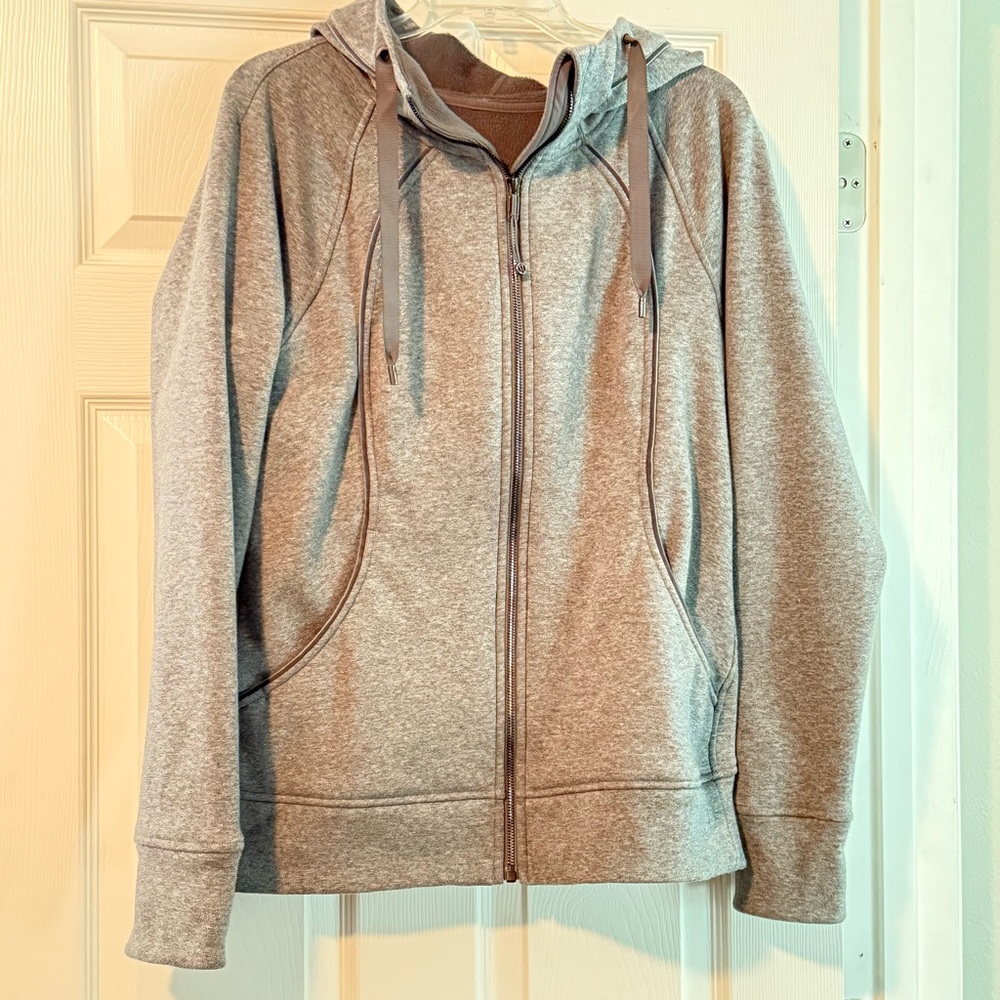 lululemon athletica Gray Zip-Up Hoodie